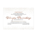 Certyfikat na wieczór panieński złoty róż