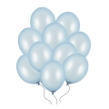 Balony błękitne metaliczne 30 cm 14 cali 100 szt