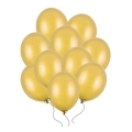 Balony złote metaliczne 30 cm 14 cali 10 szt