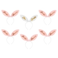 Opaska uszy królika Bride Squad na wieczór panieński 6 szt