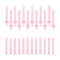 Świeczki urodzinowe różowe 24 szt