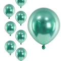 Balony zielone chromowane glossy 12 cm 5 cali 50 szt