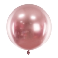 Balon okrągły złoty róż rose gold chromowany glossy 60 cm 24 cale