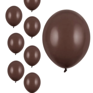 Balony brązowe kakaowe pastelowe 12 cm 5 cali 100 szt PartyDeco