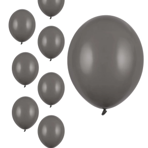 Balony szare pastelowe 12 cm 5 cali 100 szt PartyDeco