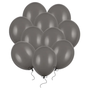 Balony szare pastelowe 27 cm 12 cali 50 szt PartyDeco