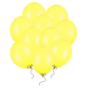 Balony żółte cytrynowe pastelowe 27 cm 12 cali 100 szt PartyDeco