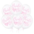 Balony Bride to be różowe 30 cm 14 cali 6 szt