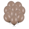 Balony kawowe cappuccino pastelowe 27 cm 12 cali 100 szt