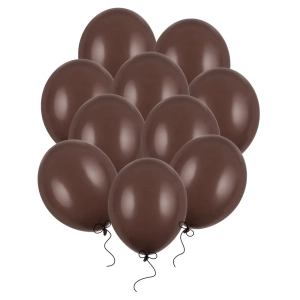 Balony brązowe kakaowe pastelowe 30 cm 14 cali 100 szt PartyDeco