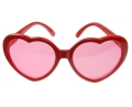 Okulary serca czerwone