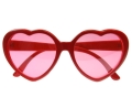 Okulary serca czerwone