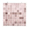 Panel cekinowy kwadraty różowe złoto 30 cm x 30 cm