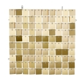 Panel cekinowy kwadraty jasne złoto 30 cm x 30 cm