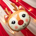 Balon foliowy renifer Rudolf 65 cm