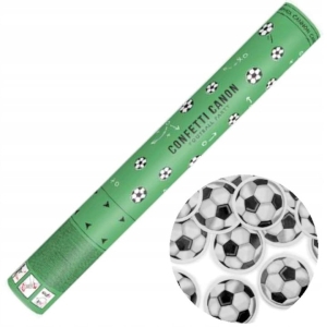 Tuba strzelająca konfetti piłka nożna 40 cm