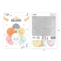 Balony Kotki 27 cm 12 cali 6 szt