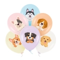 Balony Pieski 27 cm 12 cali 6 szt