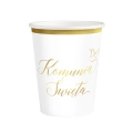 Kubeczki papierowe Komunia Święta 220 ml 6 szt
