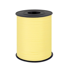 Wstążka do balonów żółta pastelowa 225 m