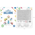 Balony urodzinowe Klocki 27 cm 12 cali 6 szt.