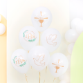 Balony Komunijne 27 cm 12 cali 6 szt.