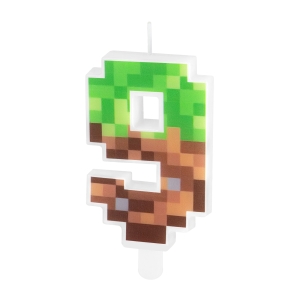 Świeczka cyfra 9 Piksele