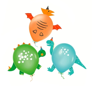 Balony Dinozaury 12 cali 3 szt