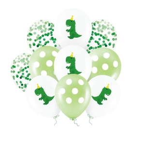 Balony Dinozaury 12 cali 10 szt