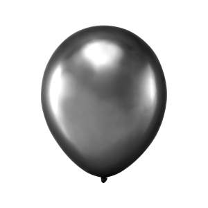 Balony chrom czarne 5 cali 20 szt