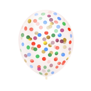 Balony przezroczyste z konfetti kolor 12 cali 100 szt