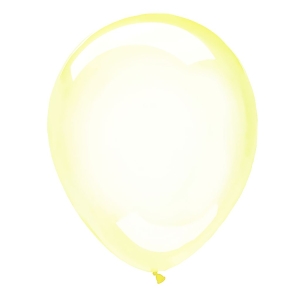 Balony transparentne jasne żółte 10 cali 12 szt