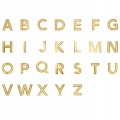 Naklejki Alfabet złote 4 cm