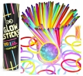 Bransoletki fluorescencyjne świecące opaski Glow Sticks 100 szt