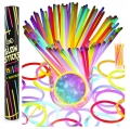 Bransoletki fluorescencyjne świecące opaski Glow Sticks 15 szt