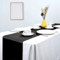 Satyna czarna materiał 36 cm x 9 m