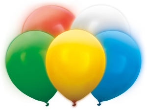 Balony LED 30 cm 5 szt