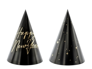 Czapeczki Happy New Year 16 cm