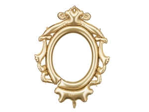 Balon foliowy Ramka 95 cm złoty