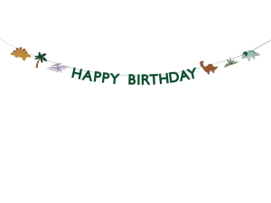 Baner Happy Birthday Dino 300 cm