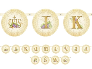 Baner I Komunia Św. 13 cm x 200 cm
