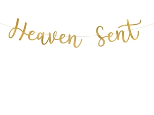 Baner Heaven Sent złoty 14,5 cm x 85 cm