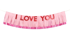 Baner I Love You 150 cm x 30 cm