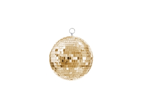 Kula lustrzana disco szampański złoty 20 cm