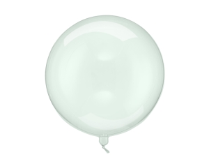 Balon Kula transparentny zielony 40 cm