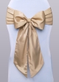 Szarfy na krzesła jasnozłote 10szt.