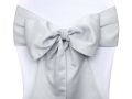 Szarfy na krzesła srebrne 10szt.