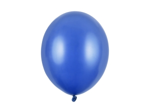 Balony niebieskie metaliczne 30 cm 14 cali 100 szt PartyDeco