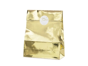 Torebki na prezenty złoty 25 cm x38 cm x 11 cm 3 szt