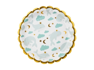 Talerzyki Wieloryby 18 cm